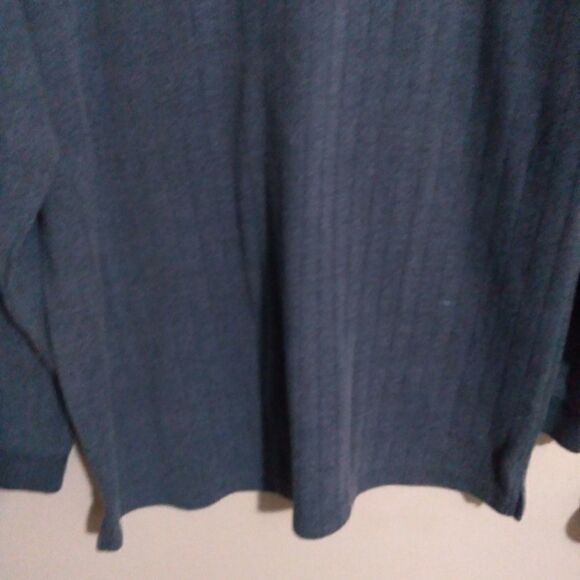 Forum Gray/Blue Ribbed Sweater Shirt Size Large - Picture 4 of 7